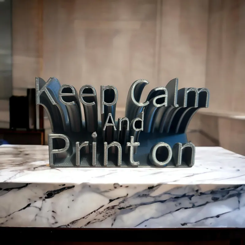 Keep Calm and Print On - Desk Stand
