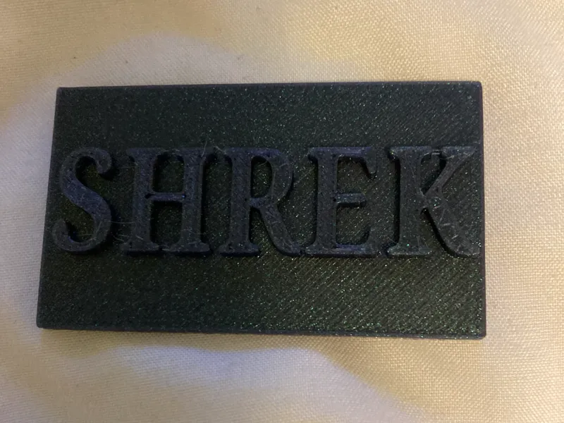 Shrek sign