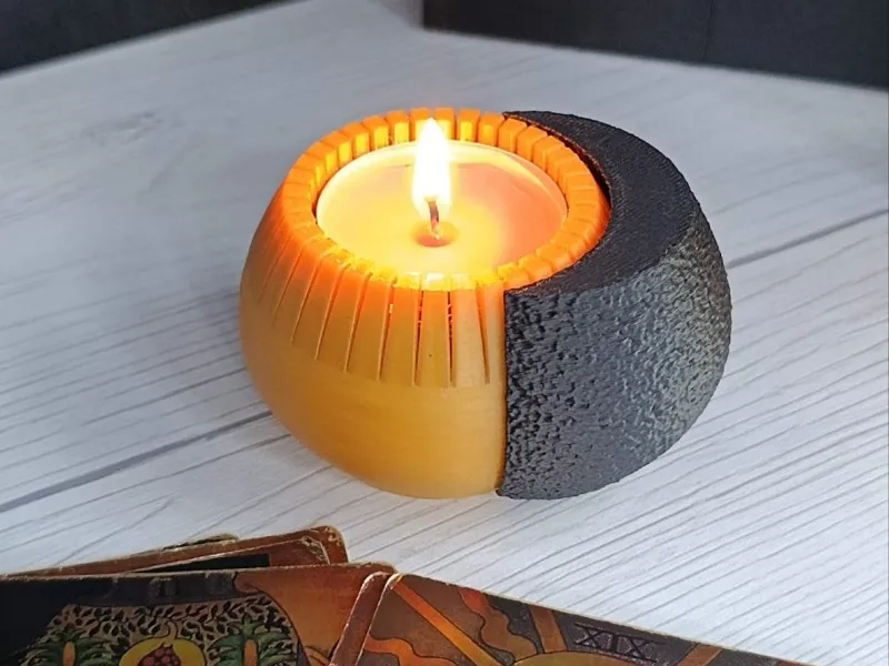 Modern Sun & Moon Tealight Candle Holder