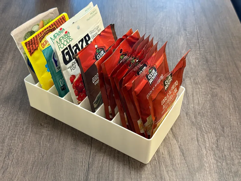 Kitchen Packet Organizer for Spices & Mixes
