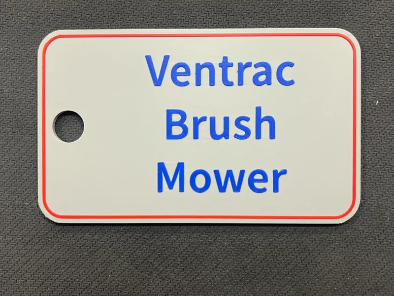 Ventrac Brush Mower Belt Tag