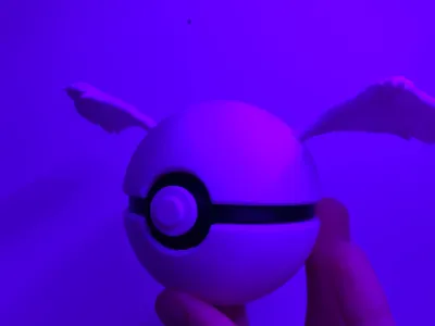 Reshiram themed pokeball