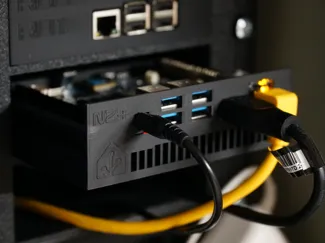 Rackmode 1U Slide Odroid N2+ HomeAssistant Logo