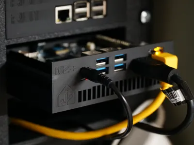 Rackmode 1U Slide Odroid N2+ HomeAssistant Logo