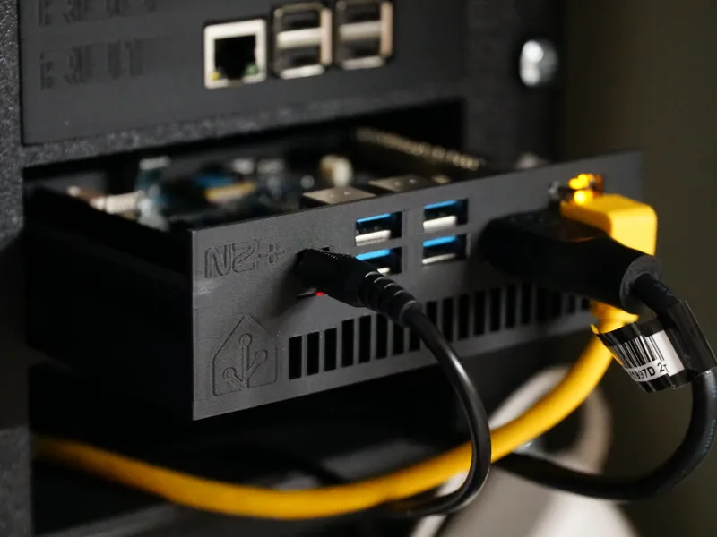 Rackmode 1U Slide Odroid N2+ HomeAssistant Logo
