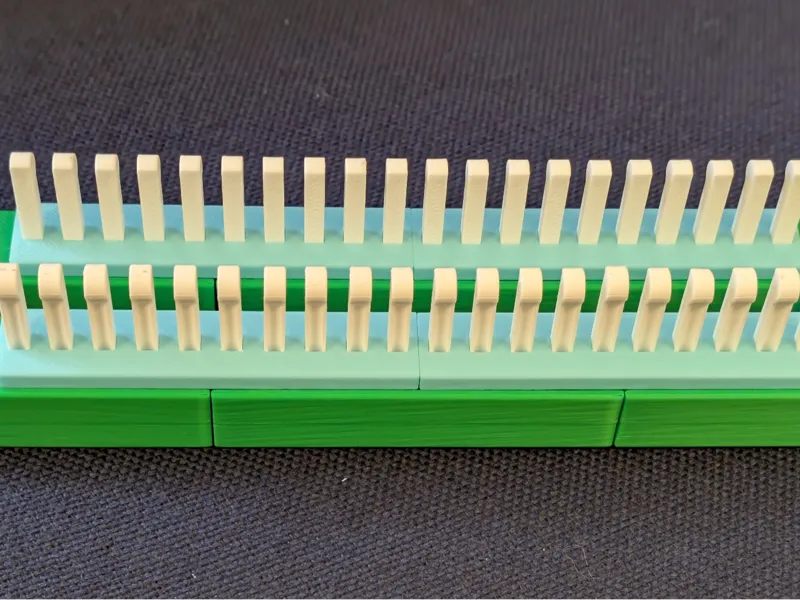 Modular Straight Double Knitting Loom