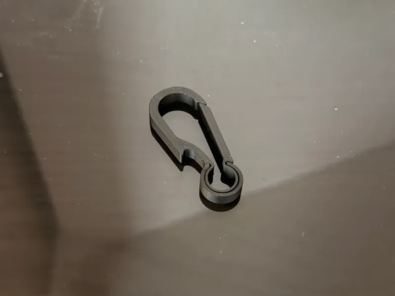 Small Simple Karabiner with One Time Bottleopener