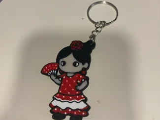 Llavero Flamenca –Diseño Andaluz  (AMS Multicolor)