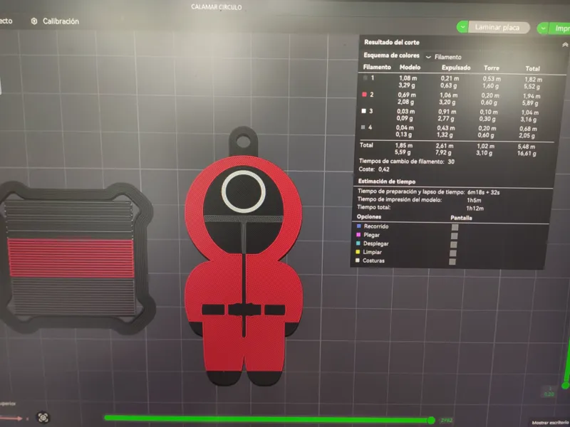 squid game keychain