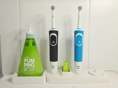 Oral-B Brush and Charger Holder+Toothpaste holder