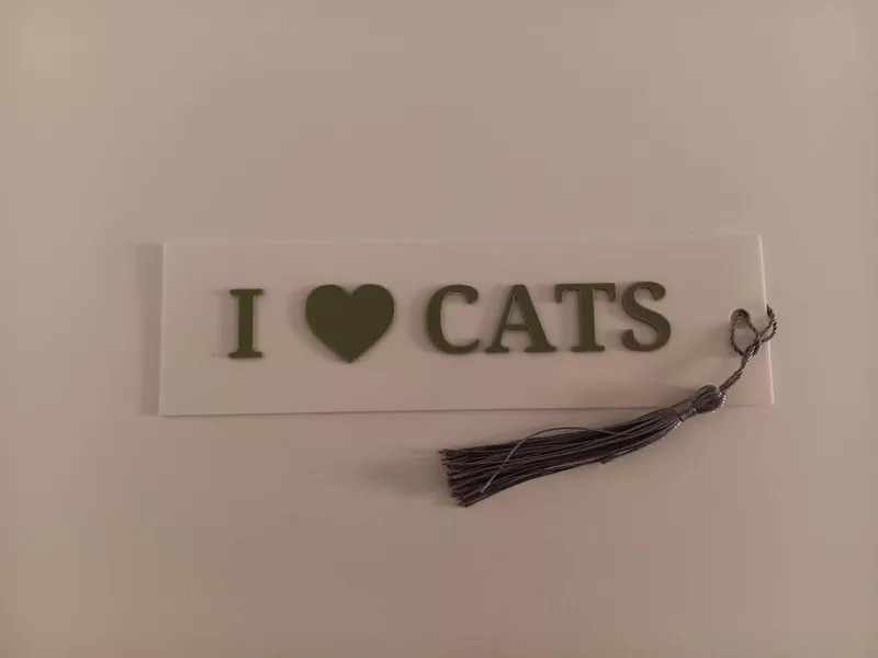 I love Cats bookmark
