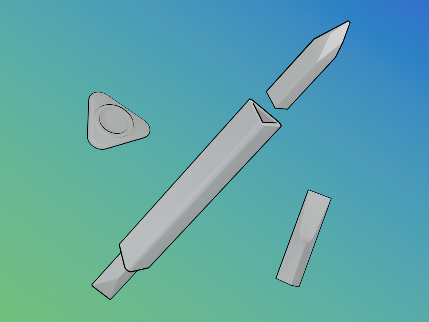 Spudger With Swappable Tips