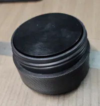 smaller top, no lip, fits inside better(upside down)