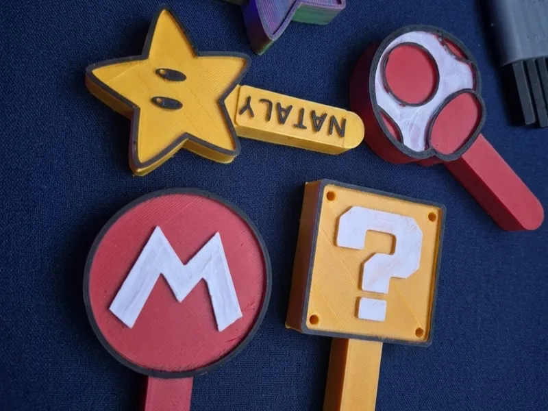 Mario Pencil Decoration