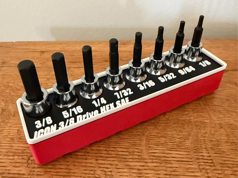 ICON 3/8 Drive HEX SAE Gridfinity