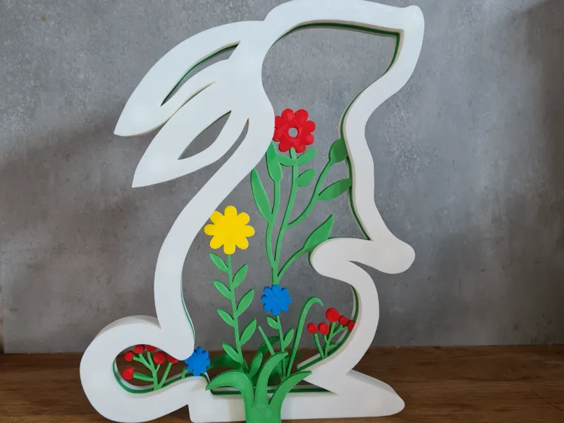 Bunny frame decor stand
