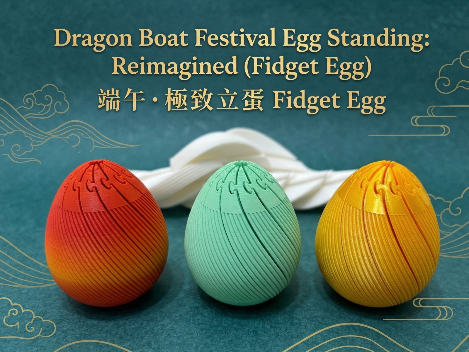 Blooming Egg / Fidget Egg / Standing Egg