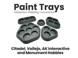 Miniature Paint Trays and Stands