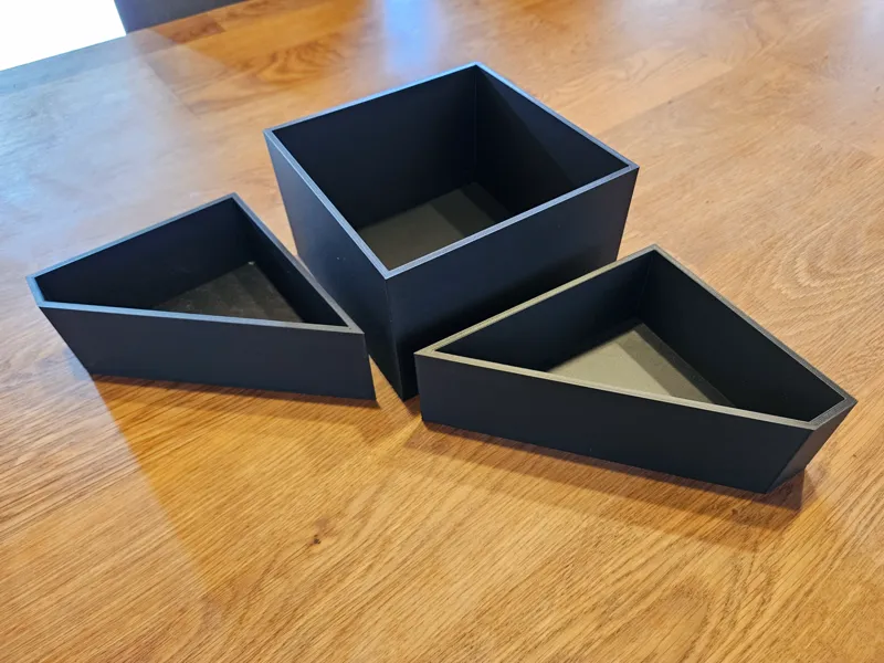 Boxen für Dreieck Ablage