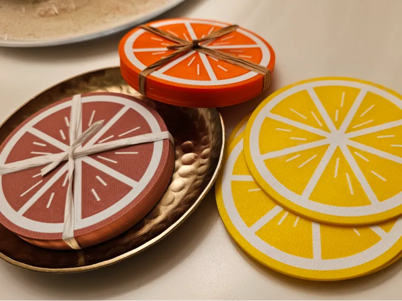 Untersetzer Orange/Zitrone/Grapefruit