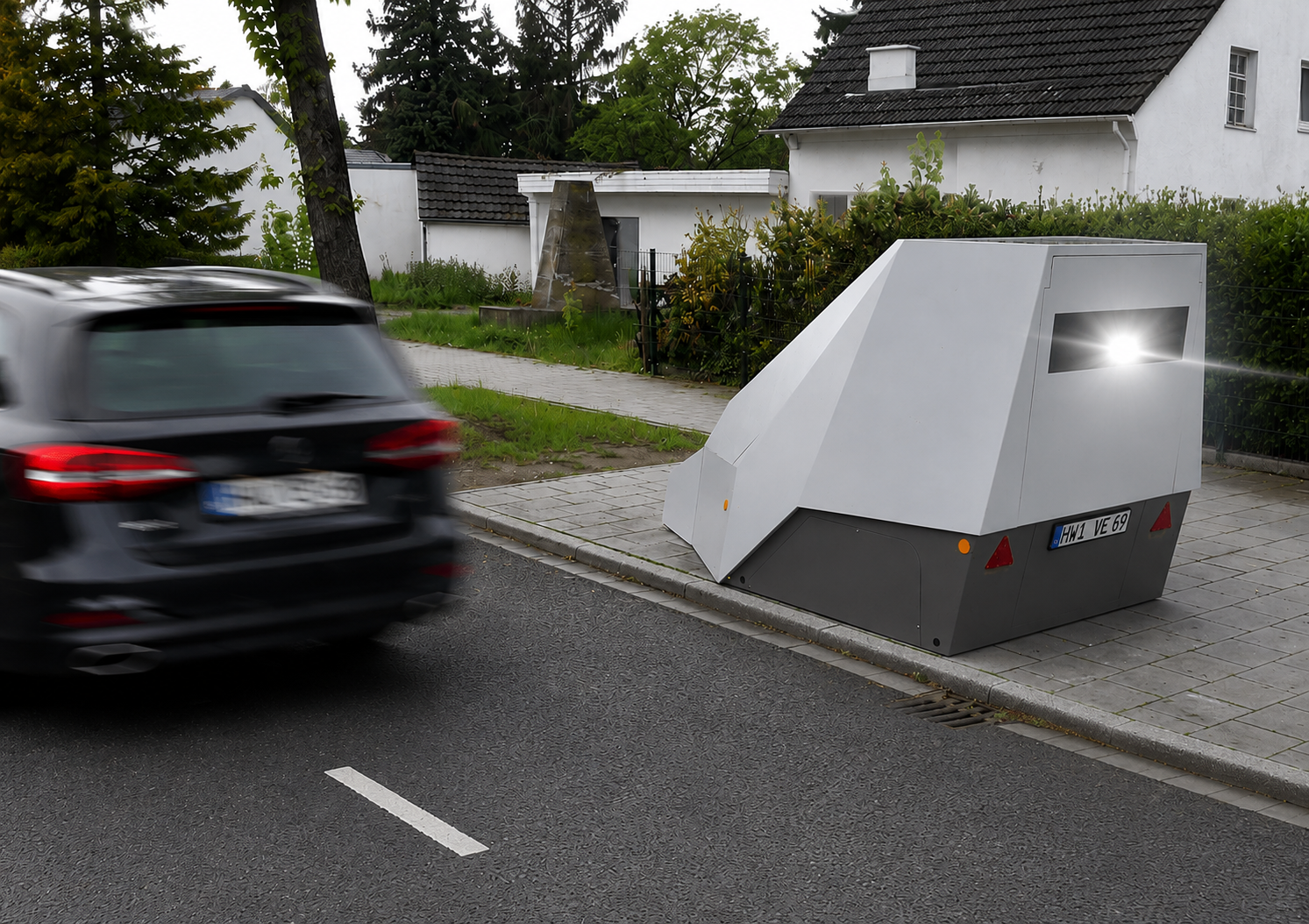 Miniatura 2 do modelo 3D Speed camera German design