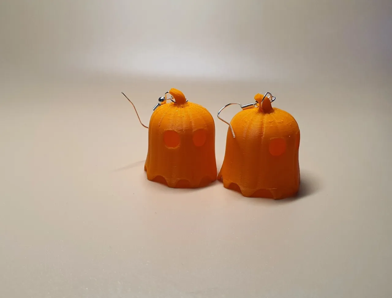 Pumpkin Ghost Earrings view 3