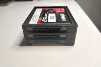 Modular stackable external hard drive station
