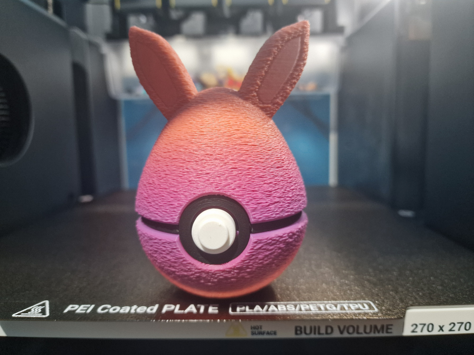 Pokeball Egg Bunny Ears