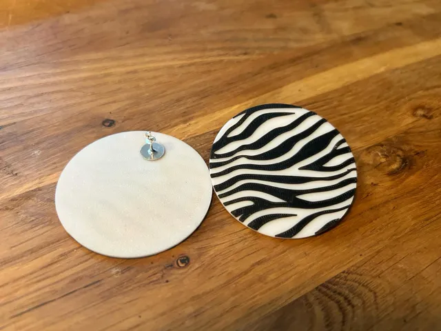 Zebraohrringe, Ohrringe Zebra Schmuck