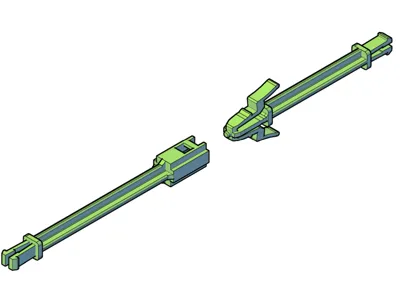 TWO CLIP connector for a pop up wall