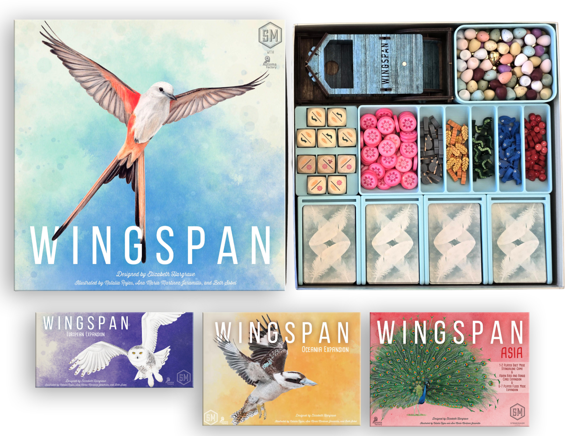 Wingspan w/Expansions - Organizer Insert