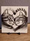 Cat Love Picture 15cm
