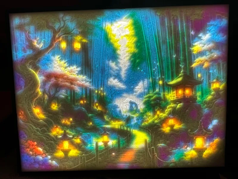 Enchanted Eastern Forest Lithophane