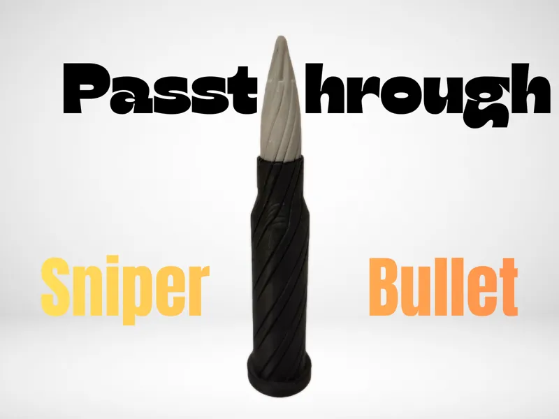 Sniper Bullet Spiralpasstrough Fidget