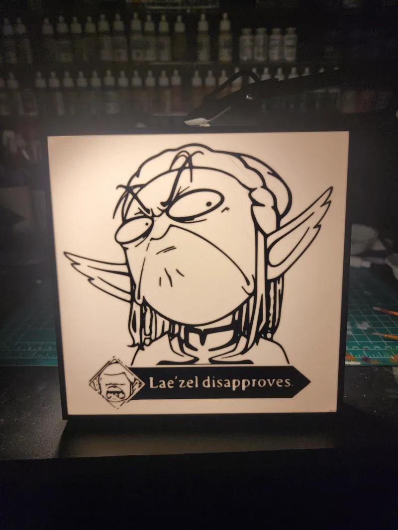 Lae'zel Disapproves Light Box