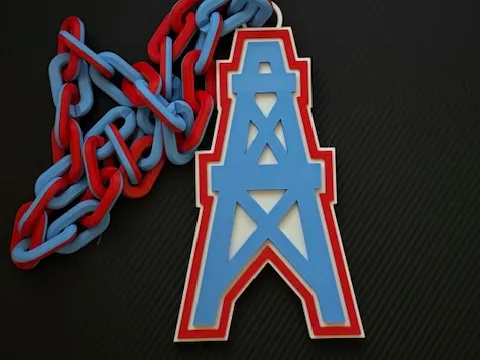 Houston Oilers Oversized Hype Chain
