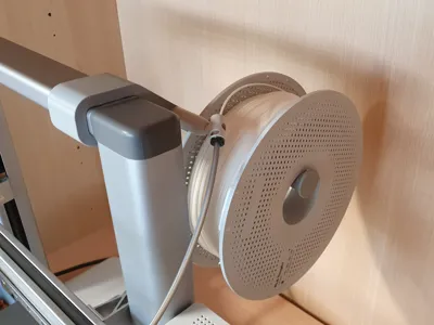 BambuLab A1 back spool holder w/ filament guide v2