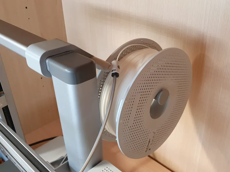 BambuLab A1 back spool holder w/ filament guide v2