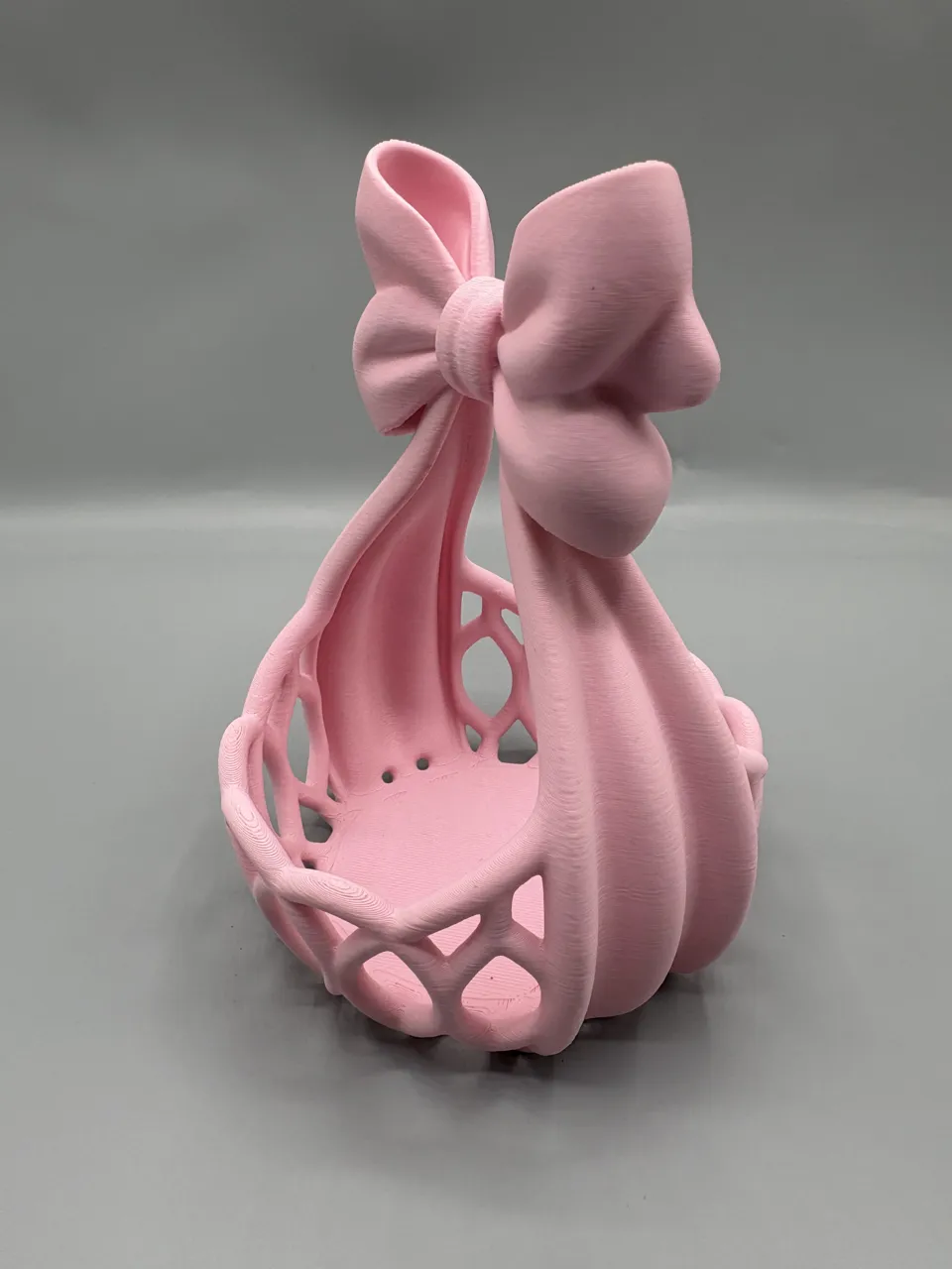 Coquette Bow Vanity Basket Perfume & Makeup Holder view 4