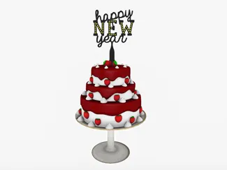 Happy New Year Cake Topper