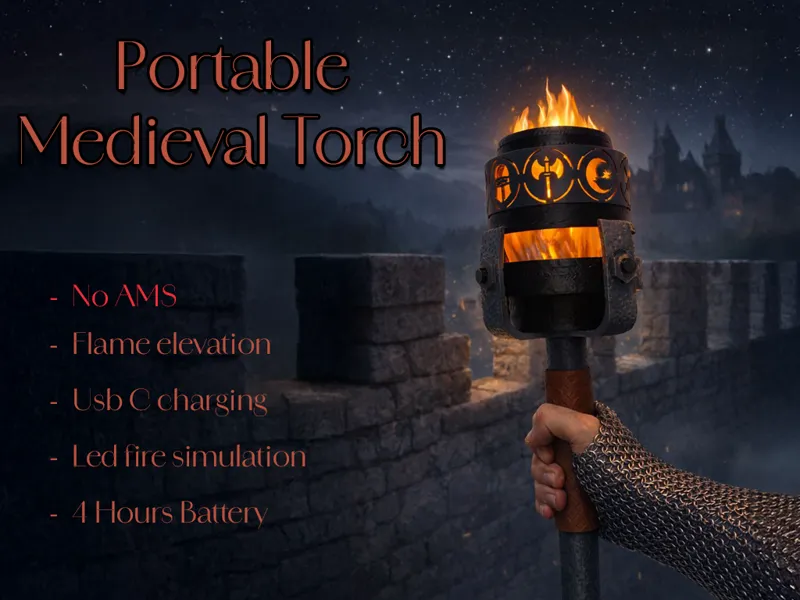 Antorcha medieval portatil