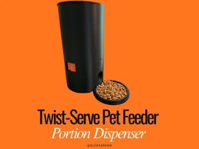 Twist-Serve Pet Feeder - Portion Dispenser