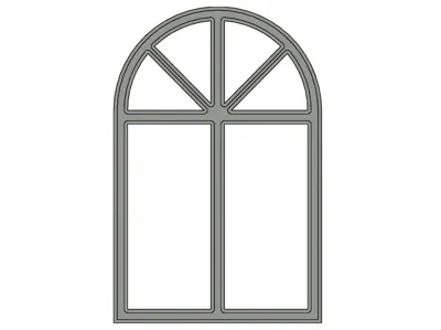Vintage-Style Dollhouse Window Arch