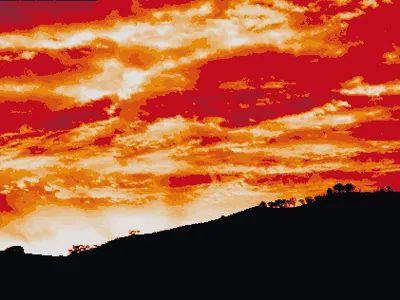 Red Sunset Hueforge