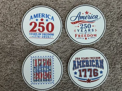 AMERICA 250 YEARS OF FREEDOM COASTERS