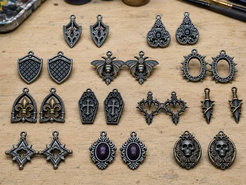 Letrero o emblema decorativo: Raccolta Orecchini Gotici 2 — referencia de MakerWorld