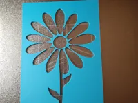 Pochoir fleur — photo 2