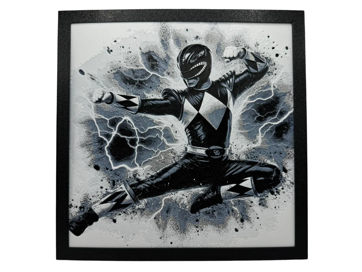 Power Rangers Printmaking Mighty Morphin Power Ranger - Free 3D Print Model - MakerWorld