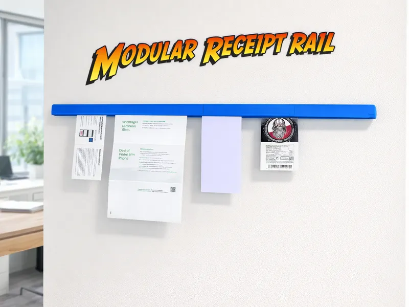 Modular receipt rail