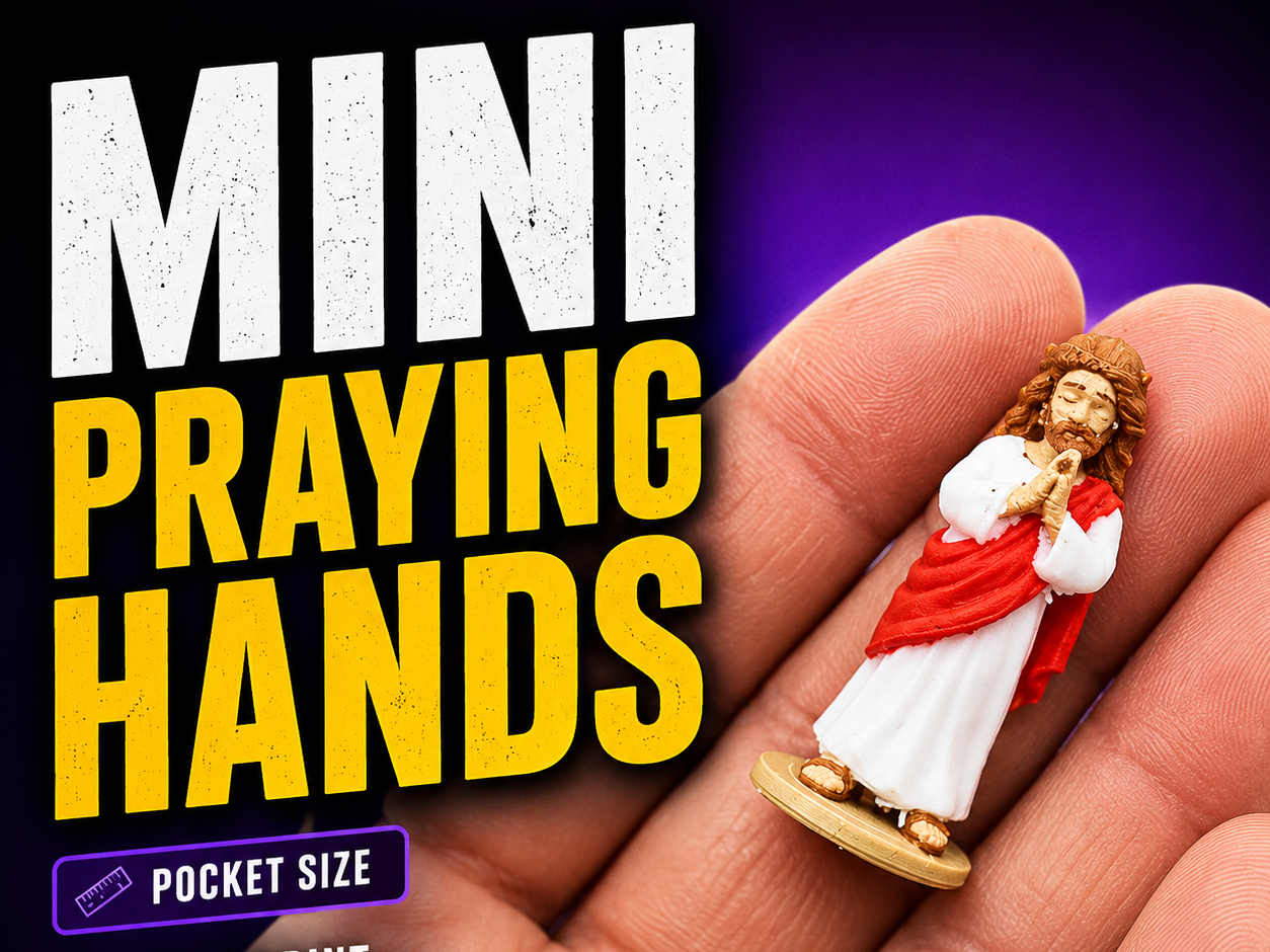 Mini Praying  Jesus 4 Color AMS  & Single Color